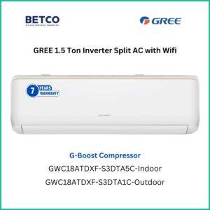 Gree 1.5 Ton Inverter Split AC with Wifi and G-Boost Compressor