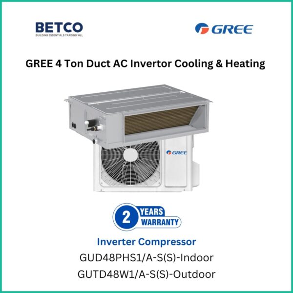 Gree 4 Ton Duct AC Inverter Cooling & Heating – Efficient, Powerful Climate Control for Year-Round Comfort