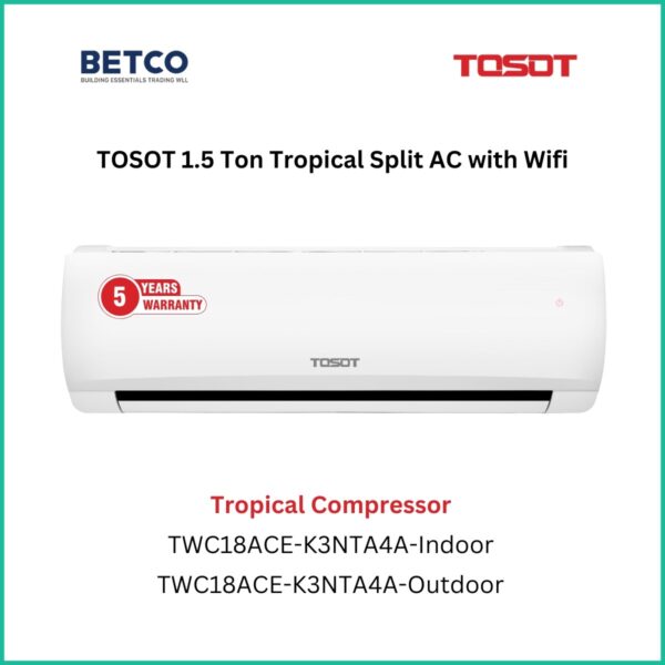 TOSOT 1.5 Ton Tropical Split air conditioner product of betcobh.com in Bahrain