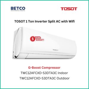 TOSOT 1 Ton Inverter Split AC with WiFi – energy-efficient air conditioner with G-Boost compressor for powerful, adaptable cooling