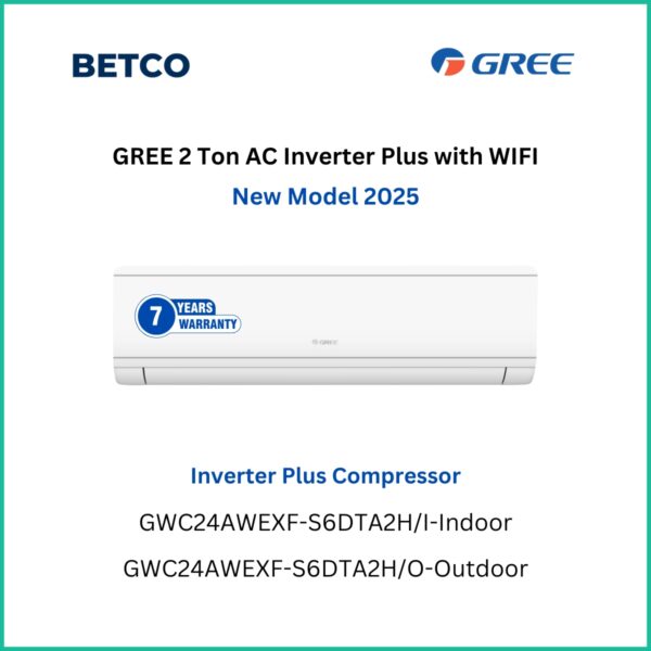 GREE 2 Ton Inverter AC 2025 Model with WIFI and 7-Year Warranty – Betco Bahrain
